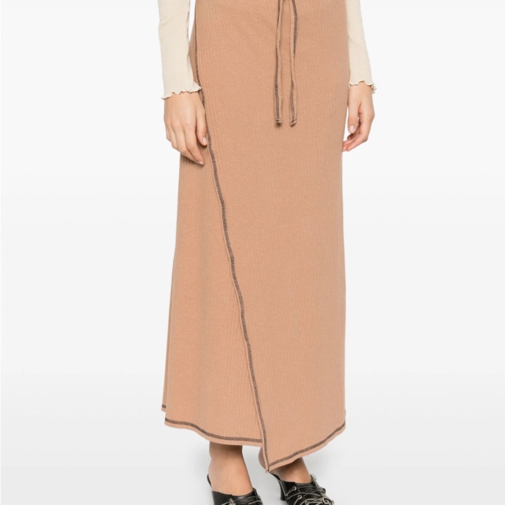 Baserange Peach Maxi Wrap Skirt